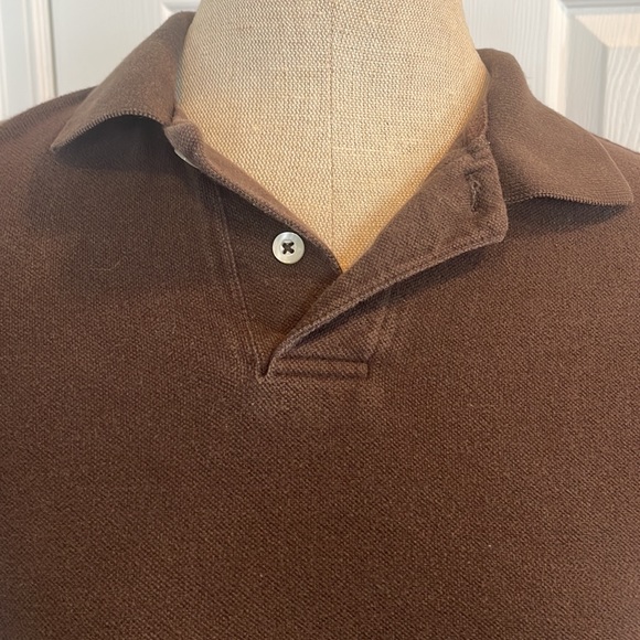 Vintage wash brown polo top girls - Picture 2 of 11